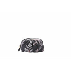 FARNIA - COSMETIC PURSE BLACK w/Ferns